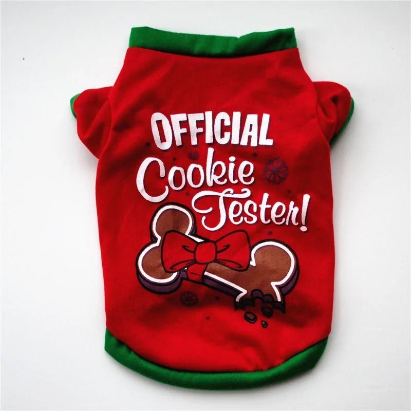 Cotton Christmas Pet Clothes - Purrfection Palace