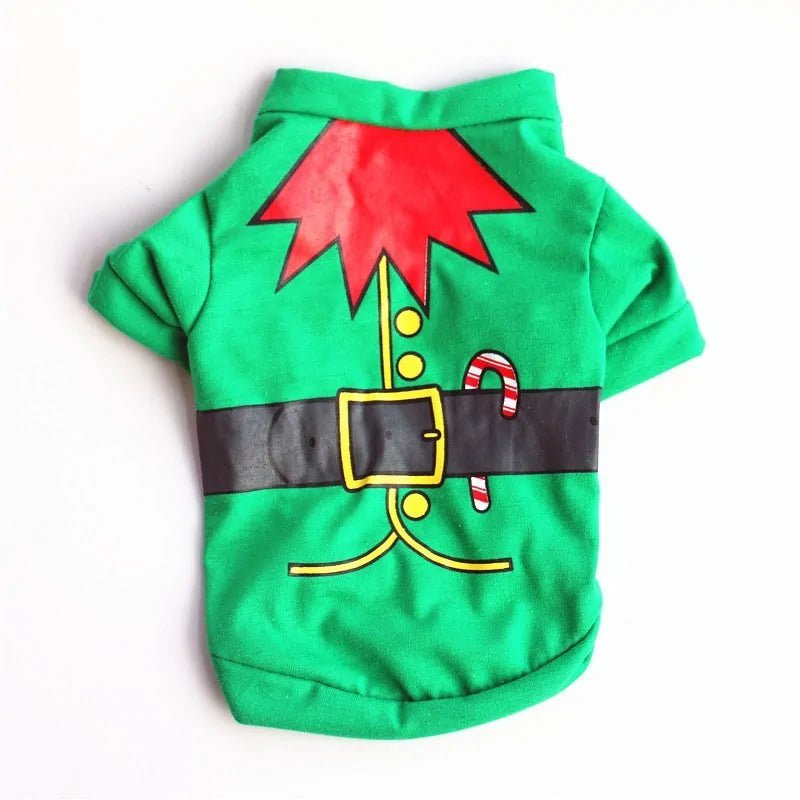 Cotton Christmas Pet Clothes - Purrfection Palace