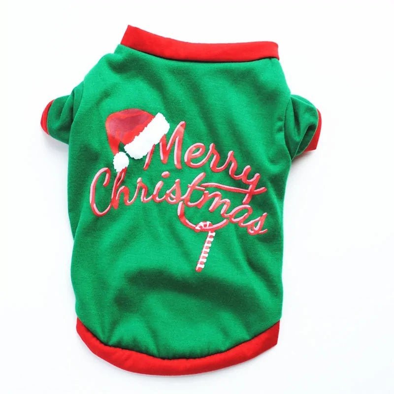 Cotton Christmas Pet Clothes - Purrfection Palace