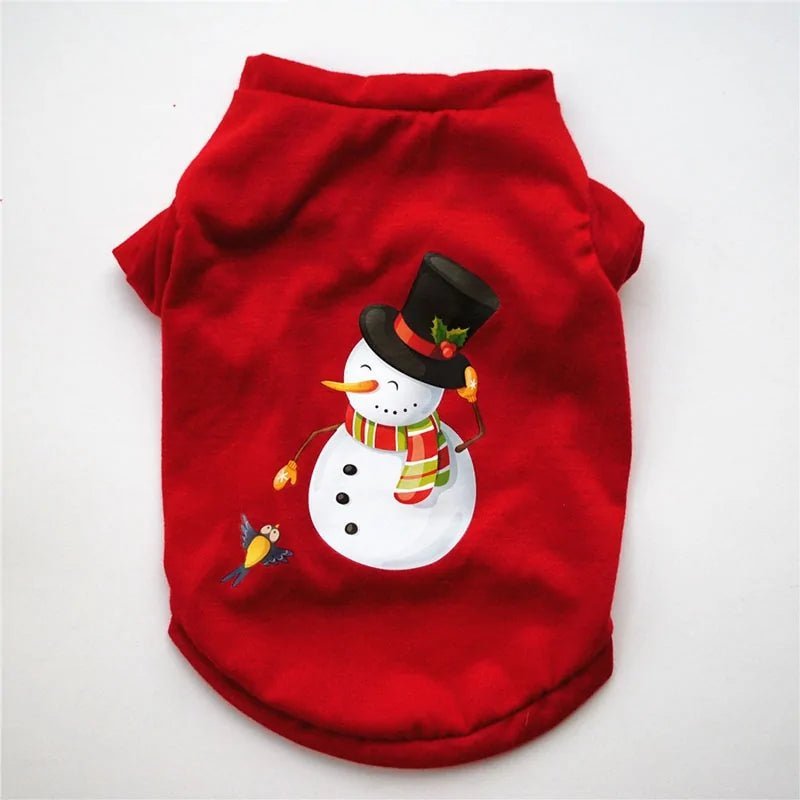 Cotton Christmas Pet Clothes - Purrfection Palace