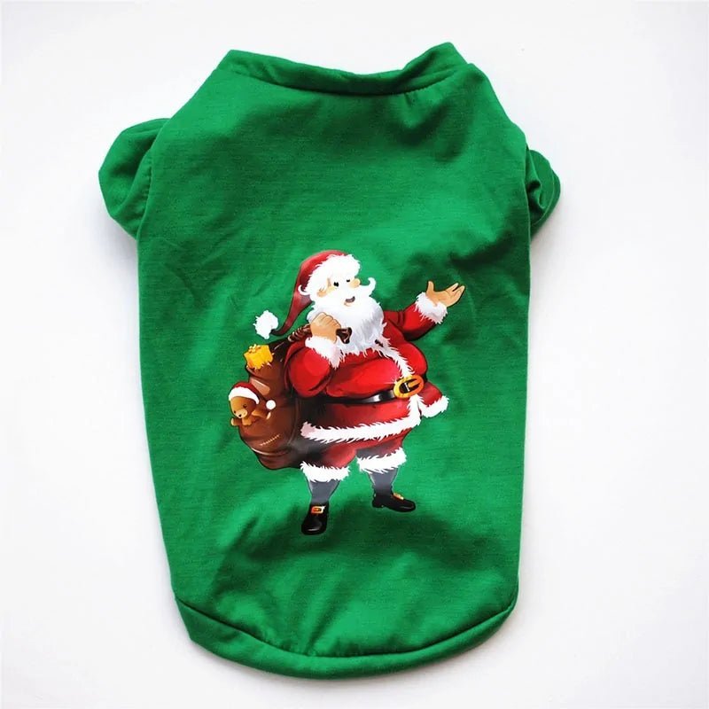 Cotton Christmas Pet Clothes - Purrfection Palace