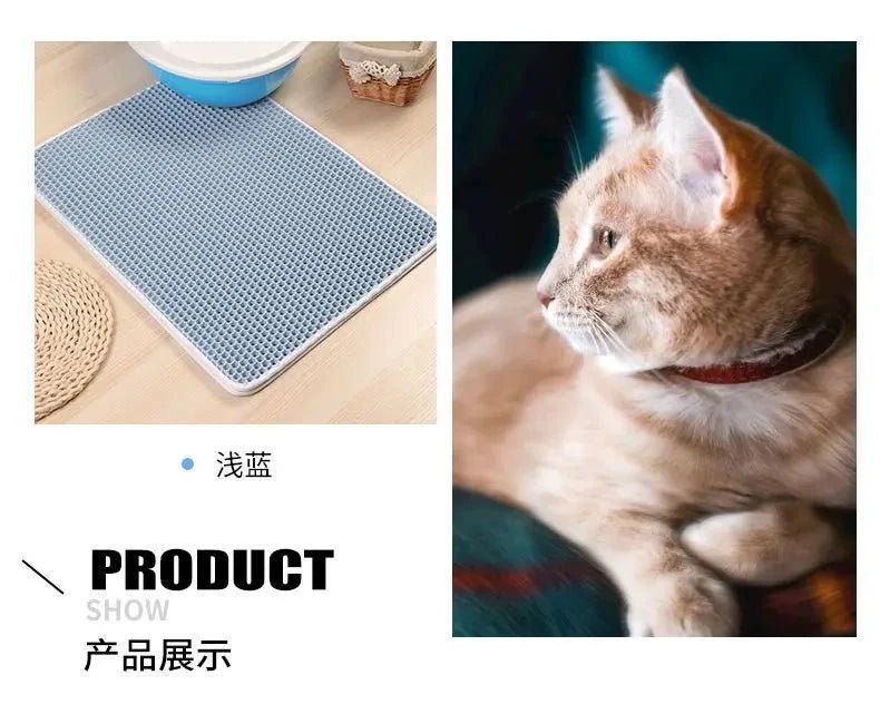 Double Layer Cat Litter Mat - Purrfection Palace