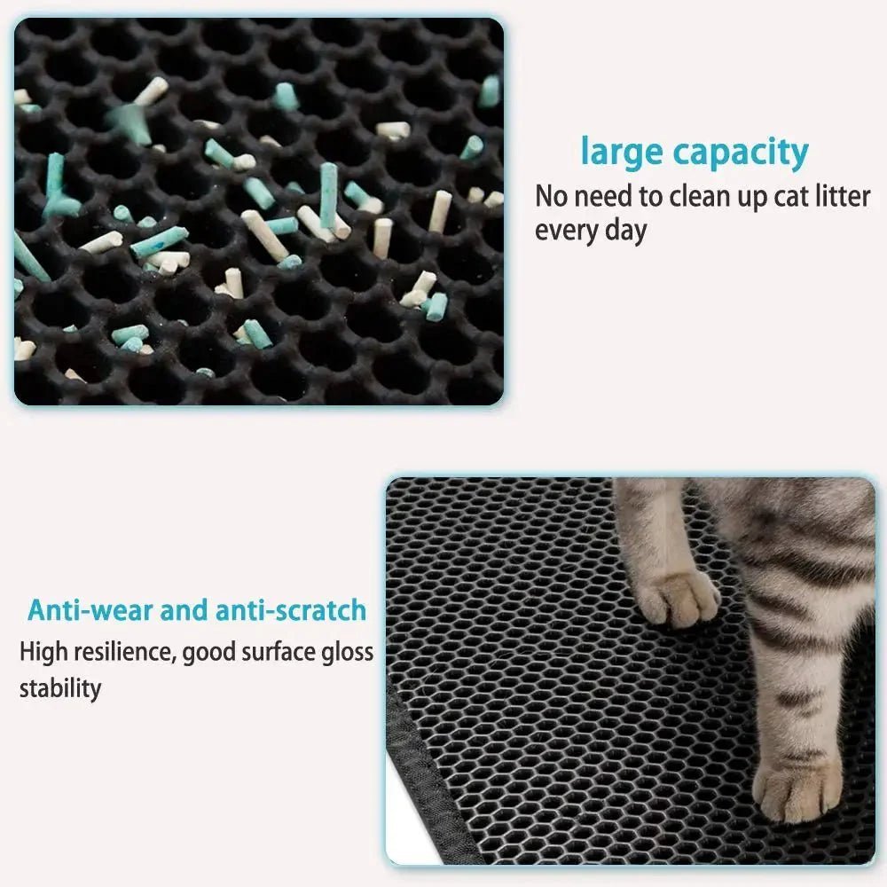 Double Layer Cat Litter Mat - Purrfection Palace