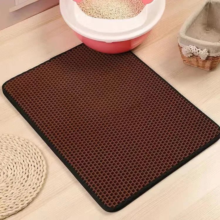 Double Layer Cat Litter Mat - Purrfection Palace