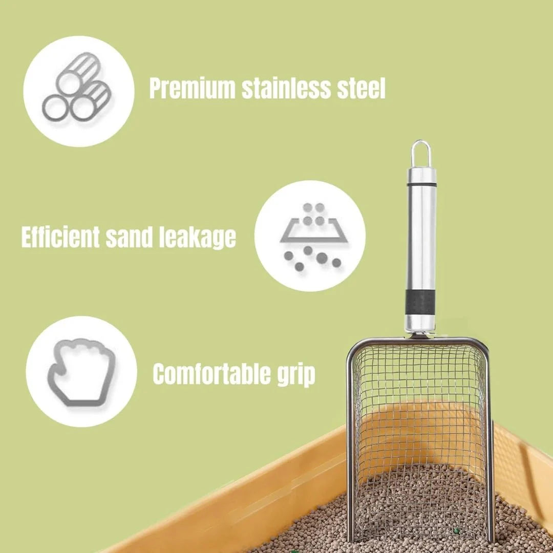 Durable Metal Litter Scoop - Purrfection Palace