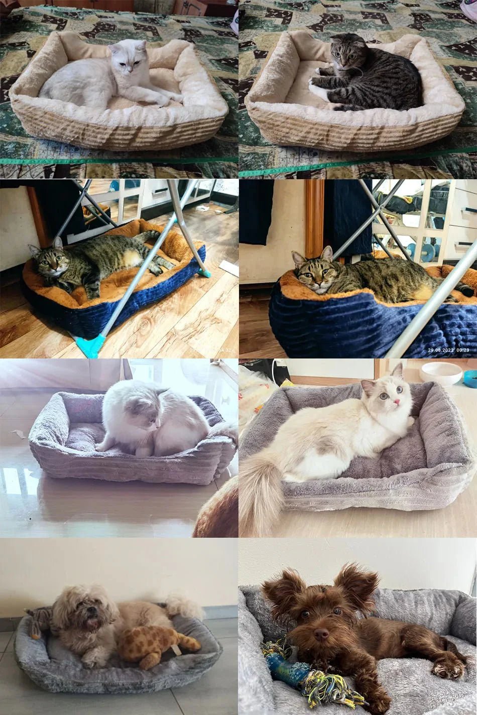 Large Soft Sofa Pet Bed - Purrfection Palace