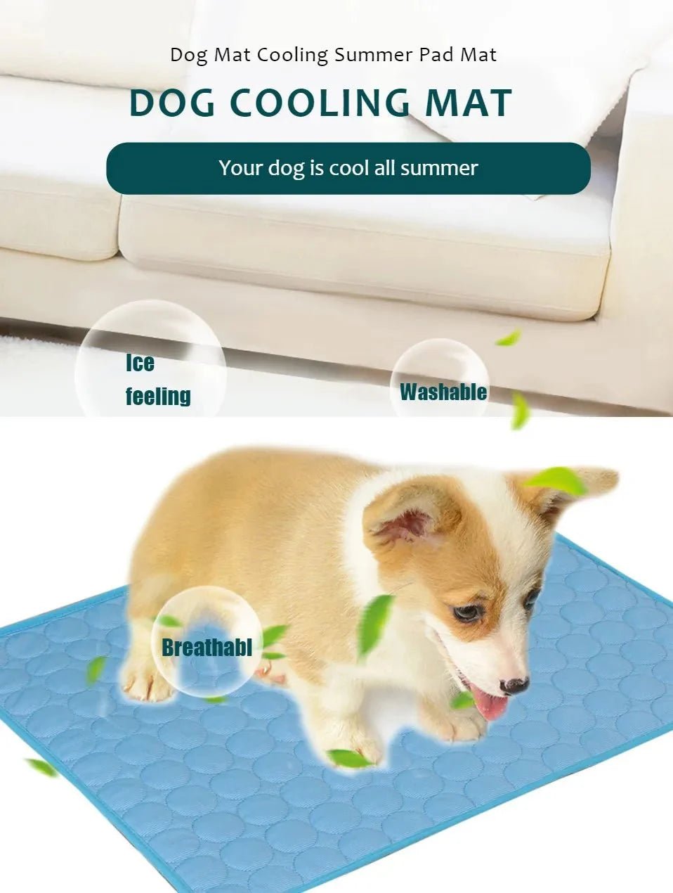 Pet Cooling Mat for Summer - Purrfection Palace